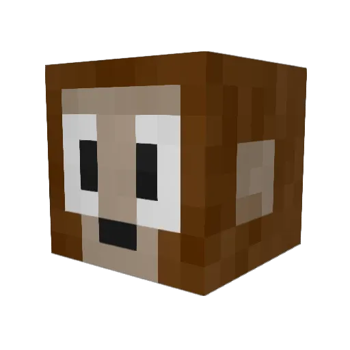 EricGrain Minecraft avatar head, 3D render