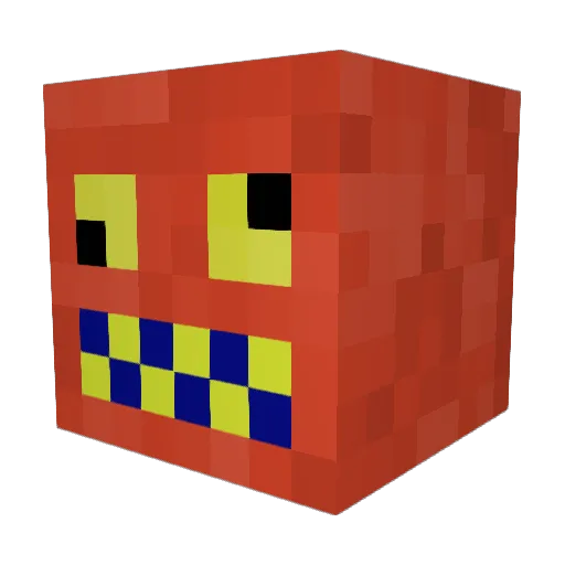 EricPlayMinecraf Minecraft avatar head, 3D render
