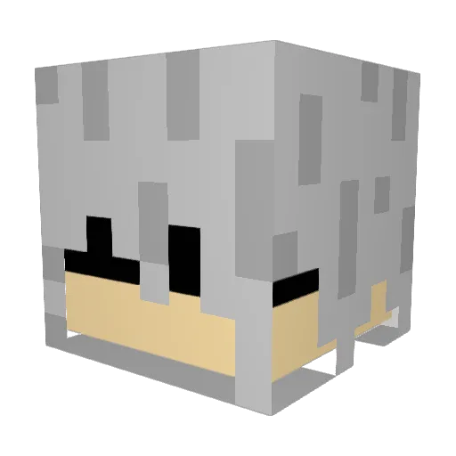 EricRos Minecraft avatar head, 3D render