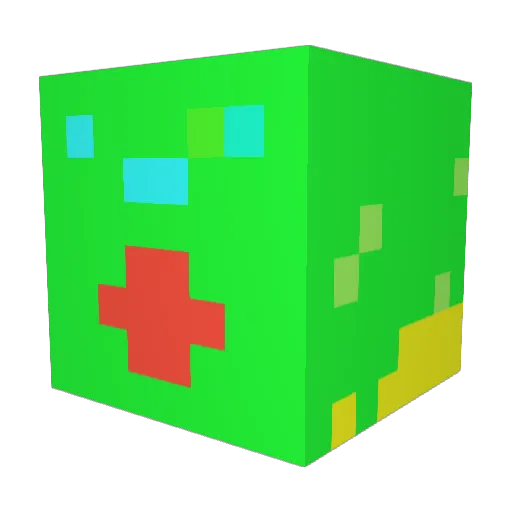 EricS01 Minecraft avatar head, 3D render