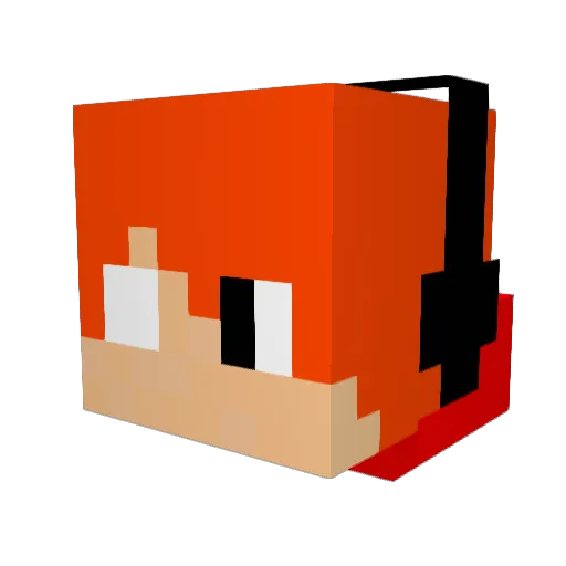 EricTFD Minecraft avatar head, 3D render