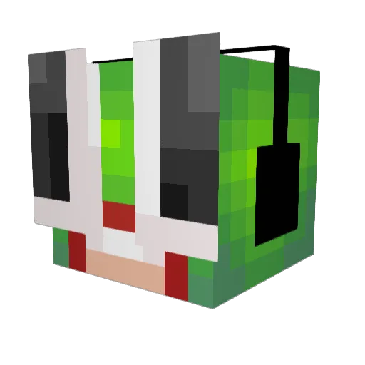 EricTheActor Minecraft avatar head, 3D render