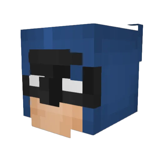 EricTung Minecraft avatar head, 3D render