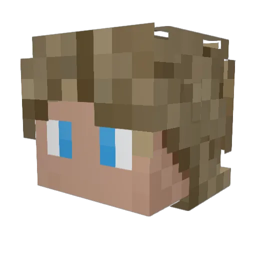 Eric_419 Minecraft avatar head, 3D render
