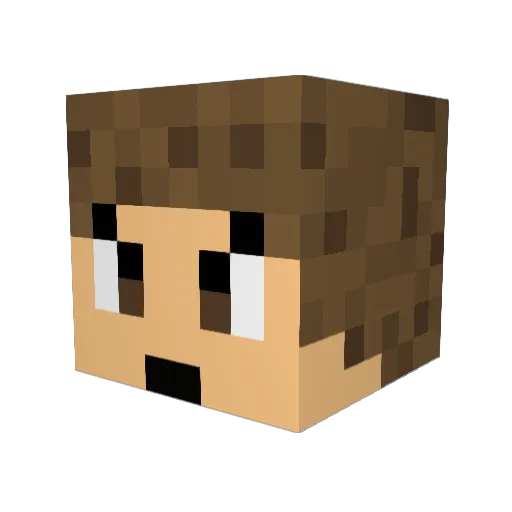 Eric_Pape Minecraft avatar head, 3D render