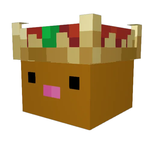 Erica2102 Minecraft avatar head, 3D render