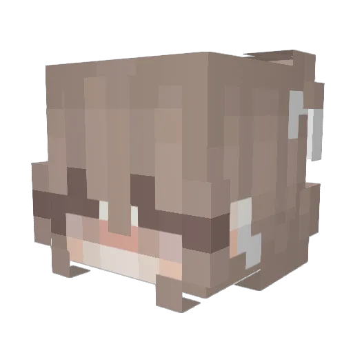 EricaAngel Minecraft avatar head, 3D render