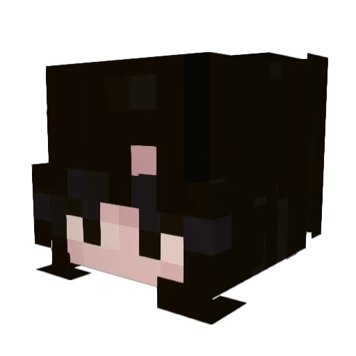 EricaD Minecraft avatar head, 3D render
