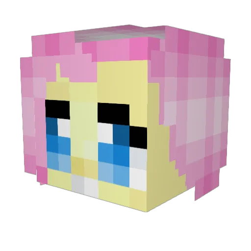 EricaTheDog Minecraft avatar head, 3D render