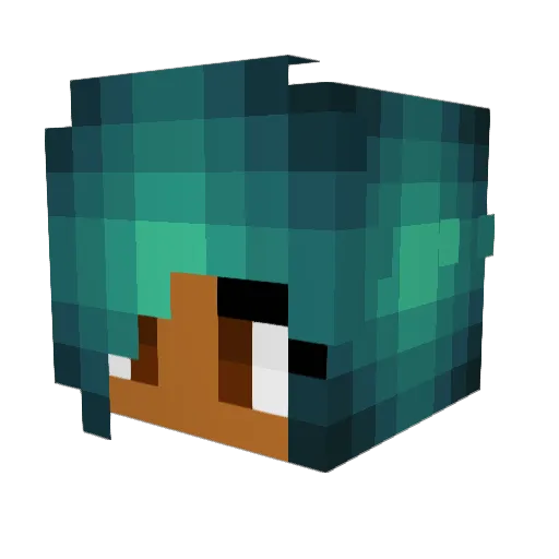 Erica___ Minecraft avatar head, 3D render