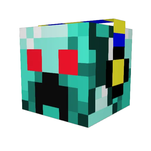 EricgLOLZ Minecraft avatar head, 3D render