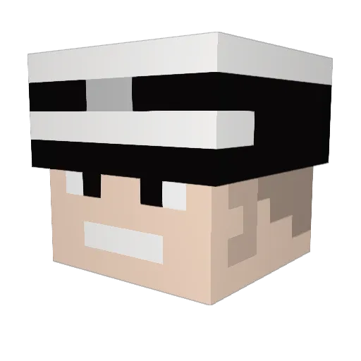 Ericgamer134 Minecraft avatar head, 3D render
