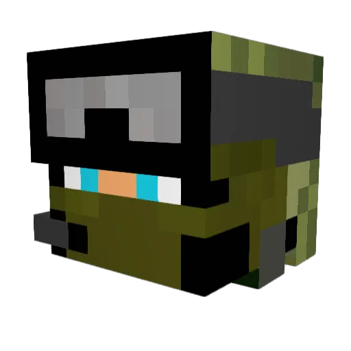 ErichHonecker Minecraft avatar head, 3D render