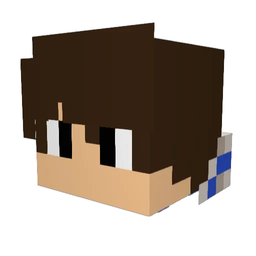 Ericjosephb Minecraft avatar head, 3D render