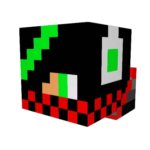 Erick0188 Minecraft avatar head, 3D render