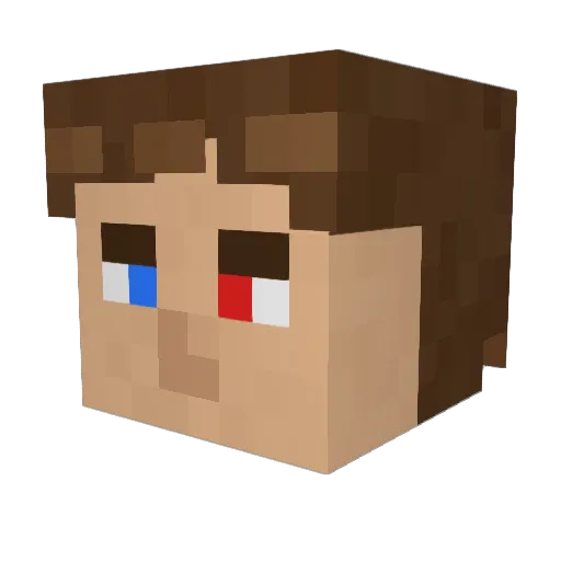 Erick261 Minecraft avatar head, 3D render