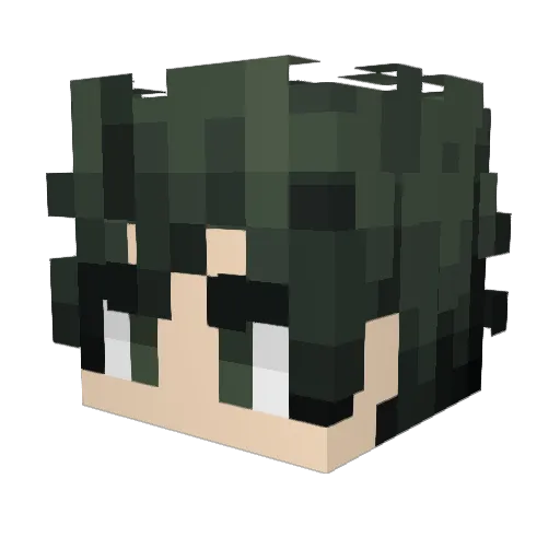 ErickT24 Minecraft avatar head, 3D render