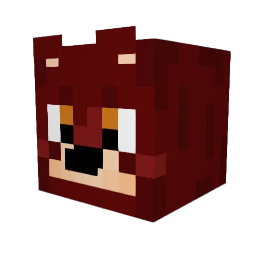 ErickinChrist Minecraft avatar head, 3D render