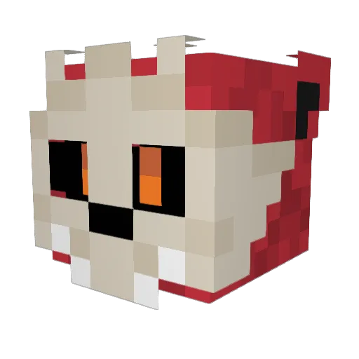 Ericko0o Minecraft avatar head, 3D render