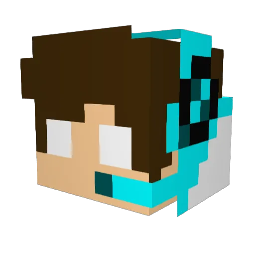 Ericlee0506 Minecraft avatar head, 3D render