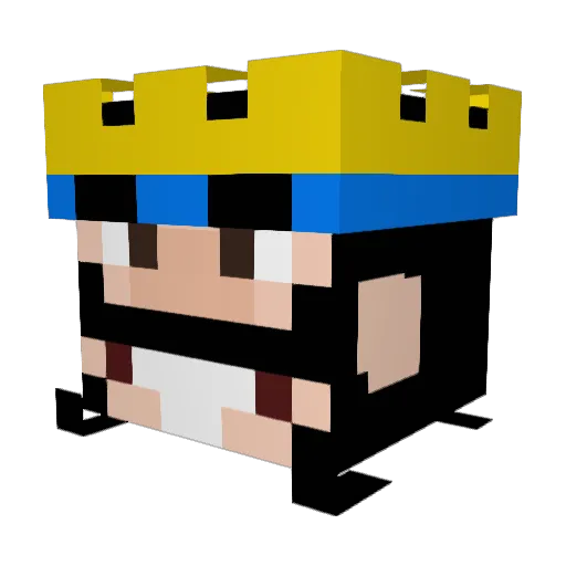 Erico123 Minecraft avatar head, 3D render