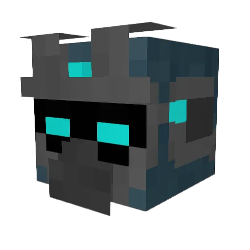 Ericollins Minecraft avatar head, 3D render