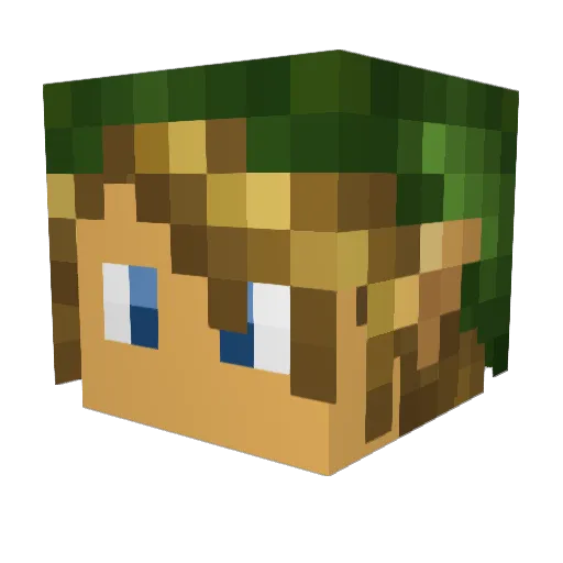 Ericsson089 Minecraft avatar head, 3D render