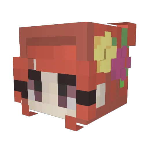 EridaniAstra Minecraft avatar head, 3D render
