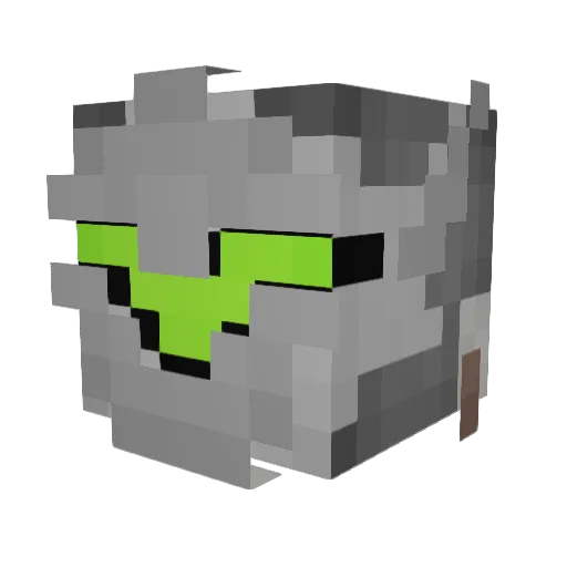Erigg0 Minecraft avatar head, 3D render