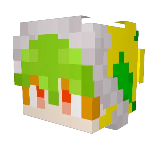 Erihpas Minecraft avatar head, 3D render