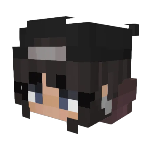 Eriimas Minecraft avatar head, 3D render