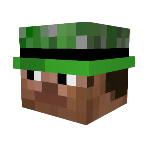 Erik46 Minecraft avatar head, 3D render
