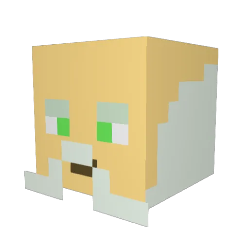 ErikAUT Minecraft avatar head, 3D render