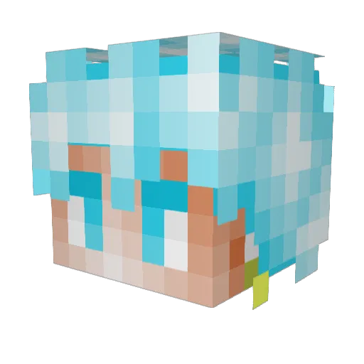 ErikDLarochelle Minecraft avatar head, 3D render