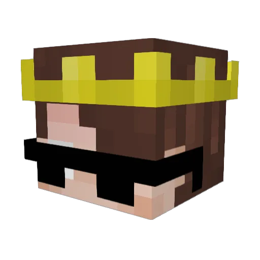 ErikDenStoreDK Minecraft avatar head, 3D render