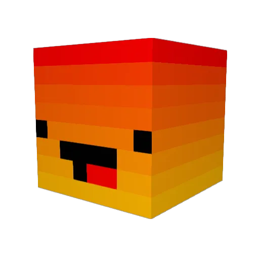 ErikG15 Minecraft avatar head, 3D render