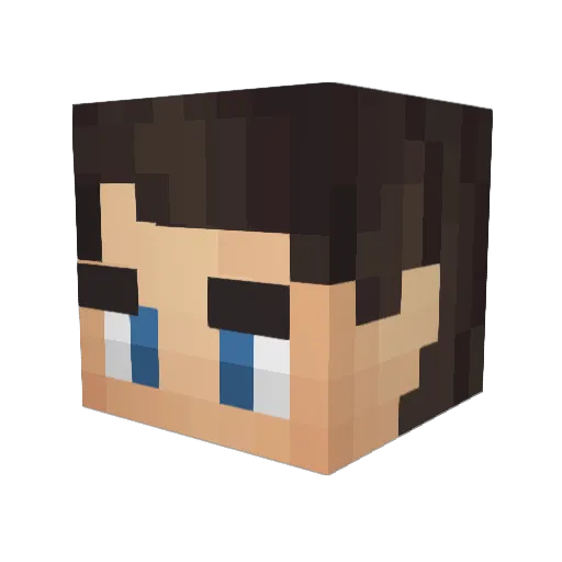 ErikGurka Minecraft avatar head, 3D render