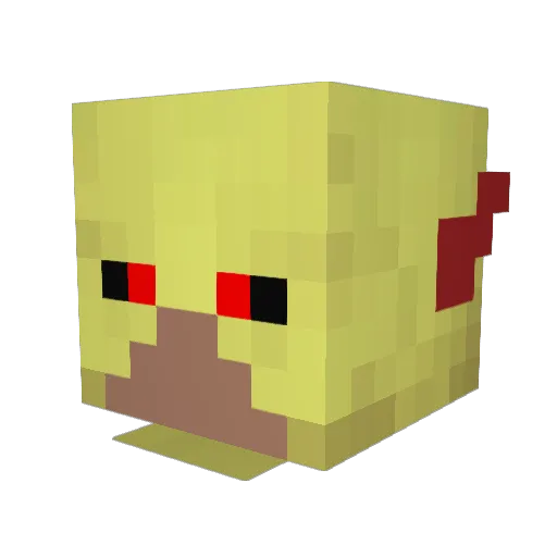 ErikM12 Minecraft avatar head, 3D render