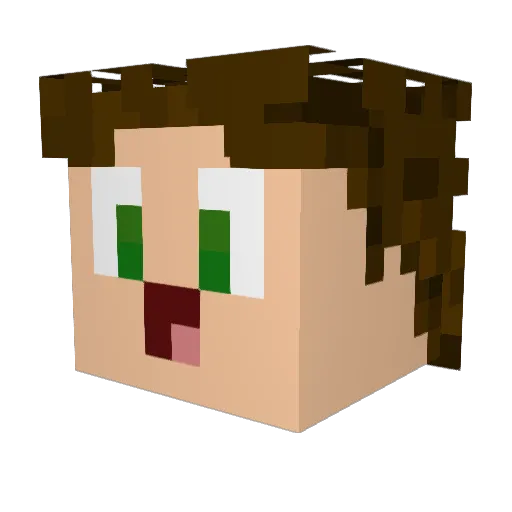 Erik___ Minecraft avatar head, 3D render