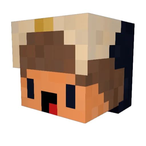 Erik_zevs Minecraft avatar head, 3D render
