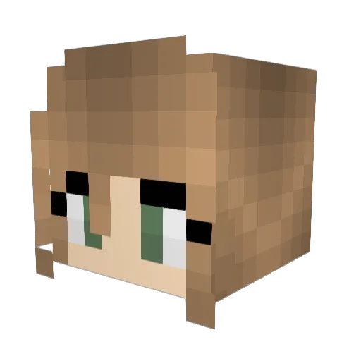 Erika1984 Minecraft avatar head, 3D render