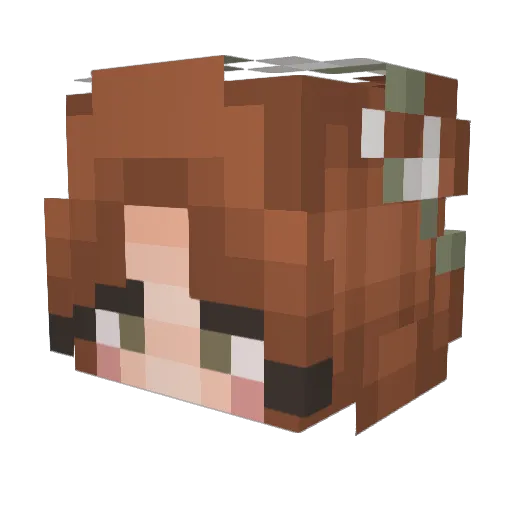 ErikaRox20 Minecraft avatar head, 3D render