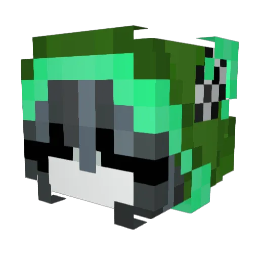 Erika_000 Minecraft avatar head, 3D render