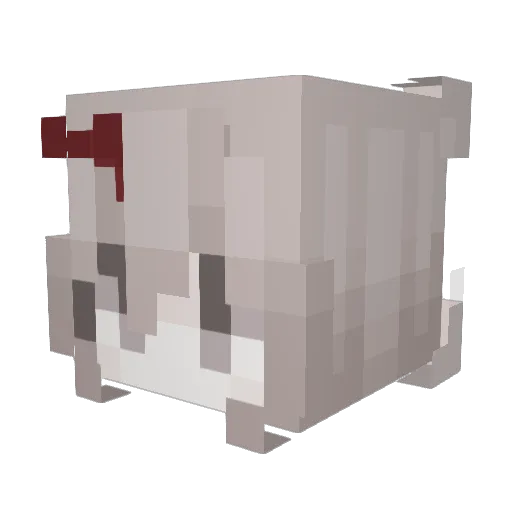Erikaoff_ Minecraft avatar head, 3D render