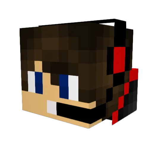 Erikleeuw Minecraft avatar head, 3D render