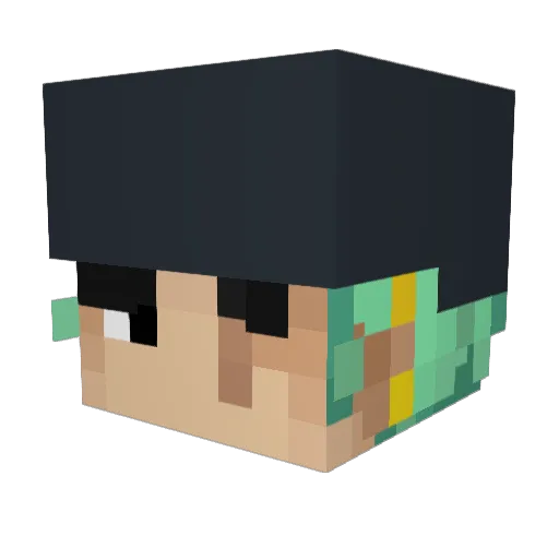 Erikoria Minecraft avatar head, 3D render