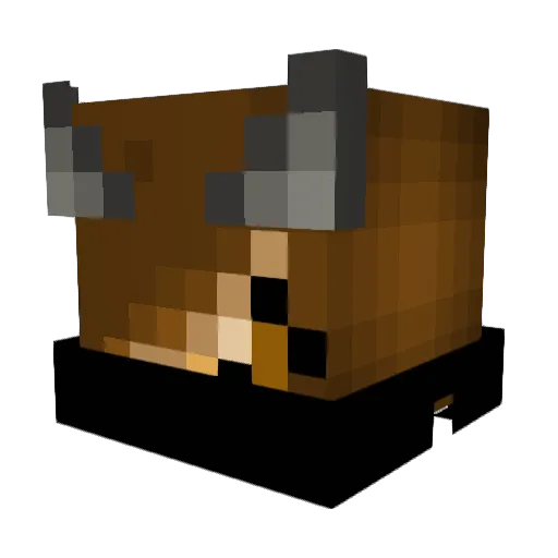 Erin753 Minecraft avatar head, 3D render
