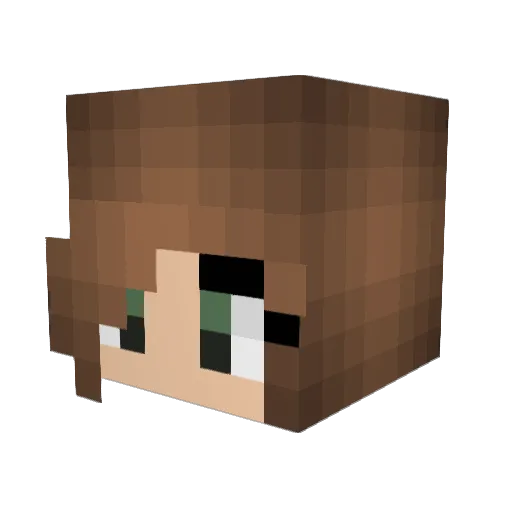 ErinBerge Minecraft avatar head, 3D render