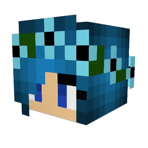 ErinKat1 Minecraft avatar head, 3D render