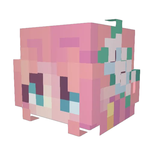 ErinRenee000 Minecraft avatar head, 3D render